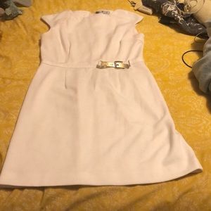 Stylish cream J. Lo dress